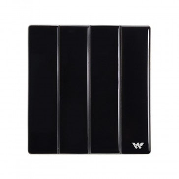 Walton Crystal Glass Black Switch & Socket