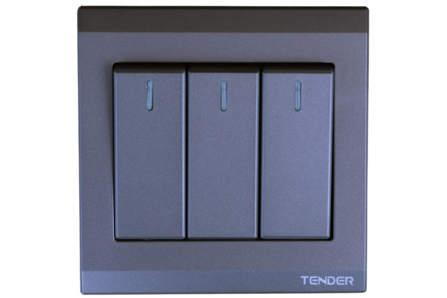 TENDER Dark Color Switch & Socket