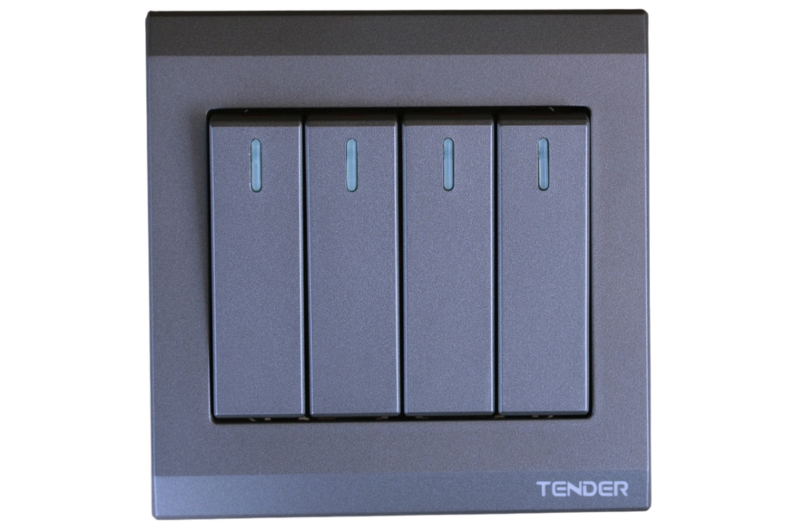 TENDER Dark Color Switch & Socket