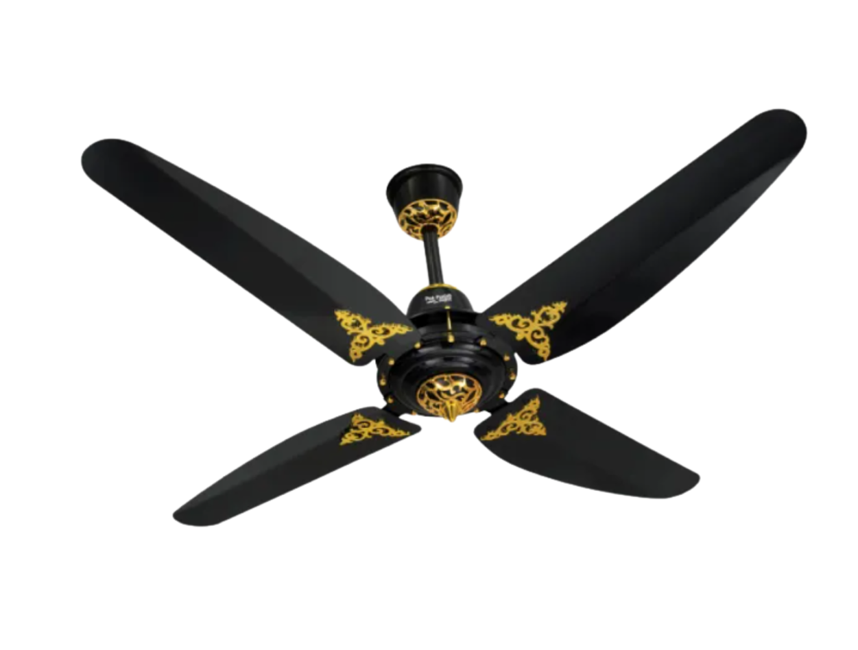 Pak Punjab Super Regal 56 Inch Ceiling Fan 4 Blades Black